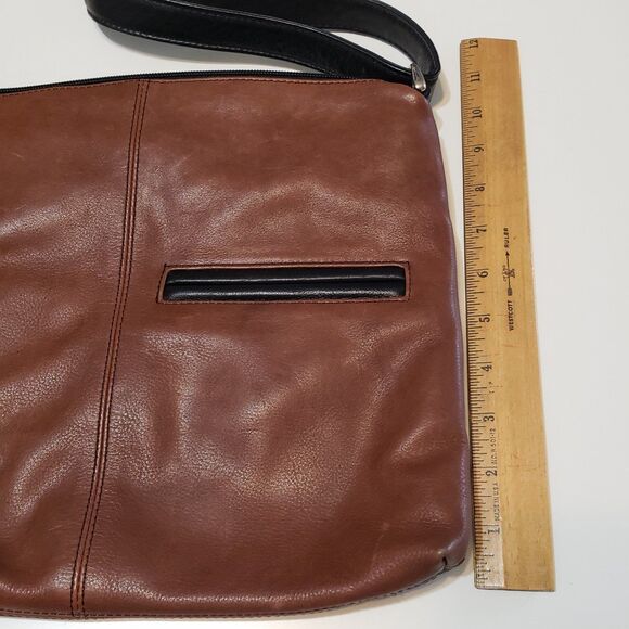 Genuine Leather Shoulder Purse with Adjustable Strap - Picture 4 of 6